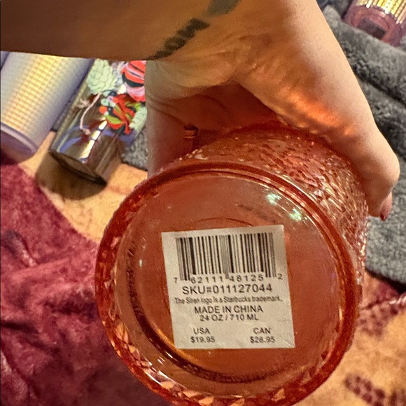 NWT Starbucks Holiday 2021 Rose Gold Jeweled Tumbler - Picture 5 of 5